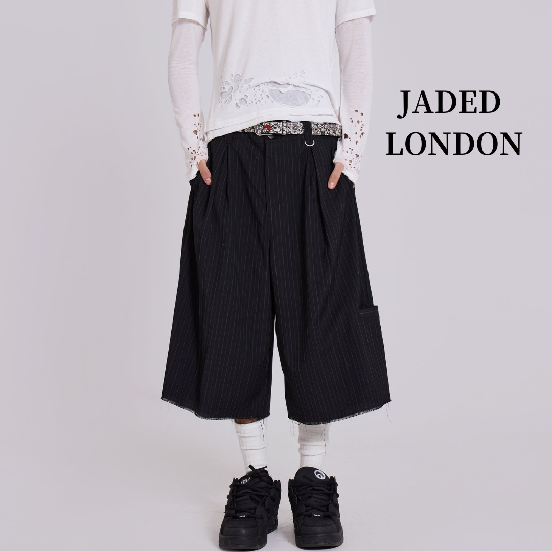 関税送料込【JADED LONDON】Pinstripe Goliath Shorts