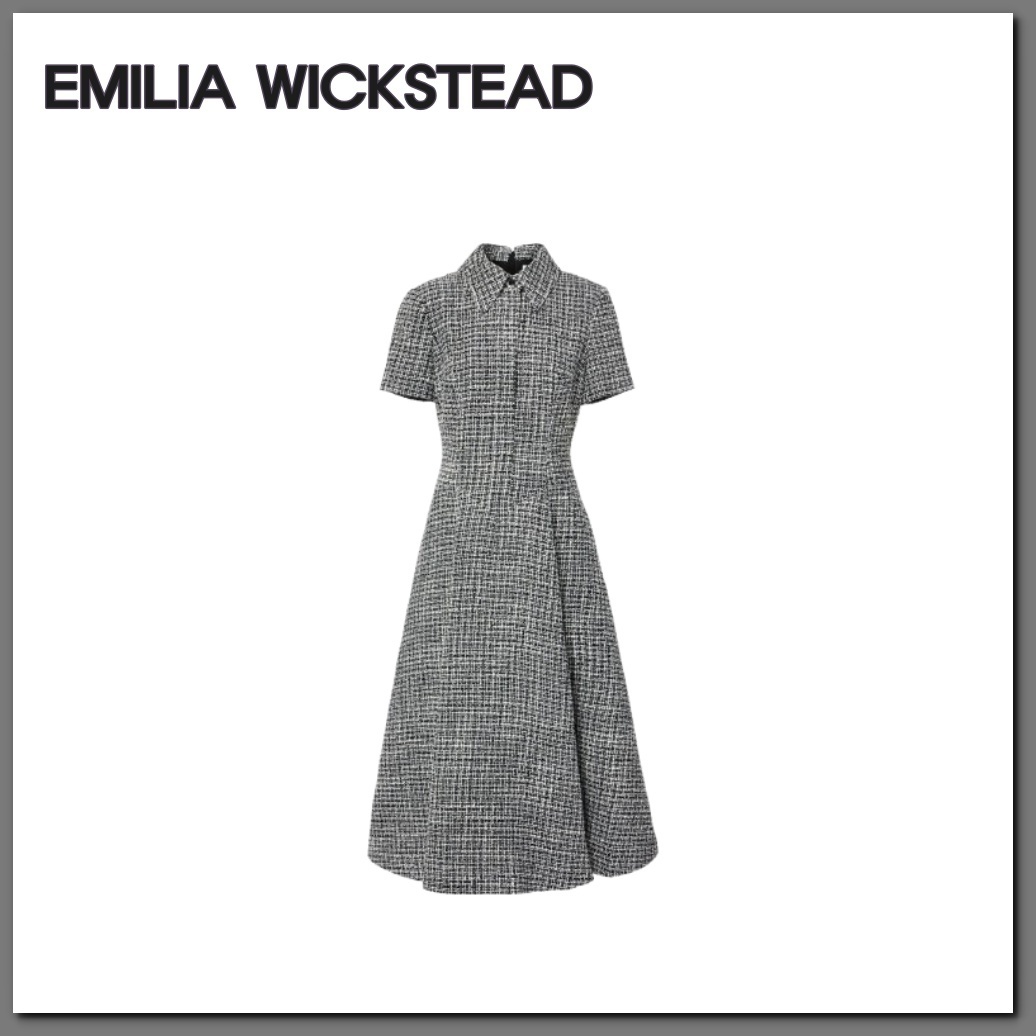 ■Emilia Wickstead ジョディブクレ ツイードドレス