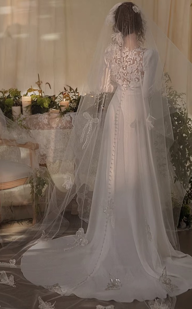 ウェディングドレス ショート丈 無地 パーティー 結婚式 韓国