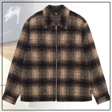 90'S OLD STUSSY CHECK PATTERNE WOOL HUNTING HAT （USA製