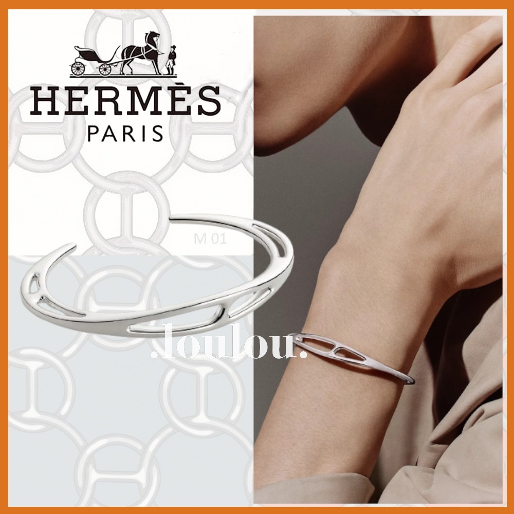 【繊細で上品デザイン】HERMES Chaine d'ancre Punkブレスレット
