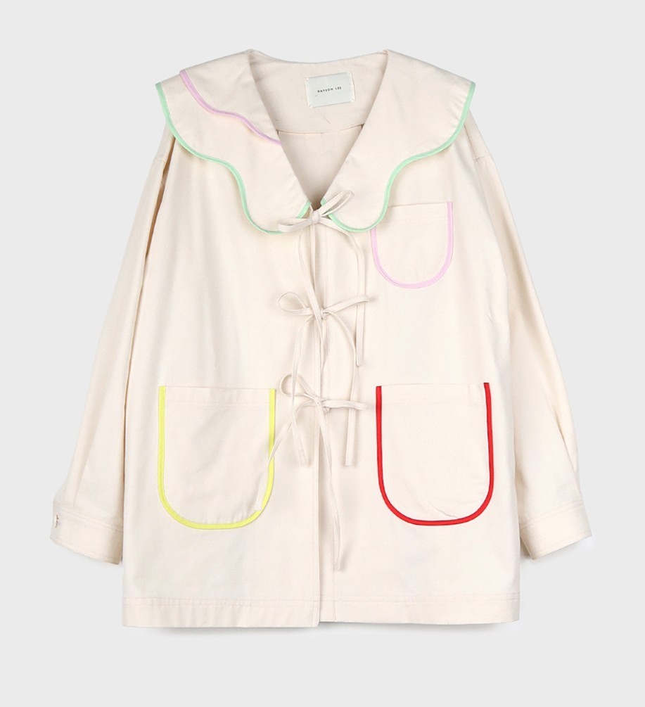 ★GAYEON LEE★ LALA Oxford JacketNavy LALA Oxford Jacket - Navy - GAYEONLEE