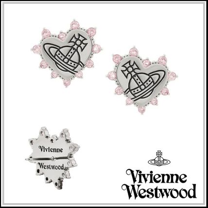 ★vivienne westwood 可愛い キラキラ ハート ロゴ ピアス ★ ハート Vivienne Westwood(ヴィヴィアンウエストウッド) ピアス
