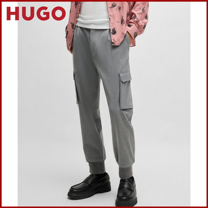 HUGO - レギュラーフィット カーゴパンツ コットンリップス