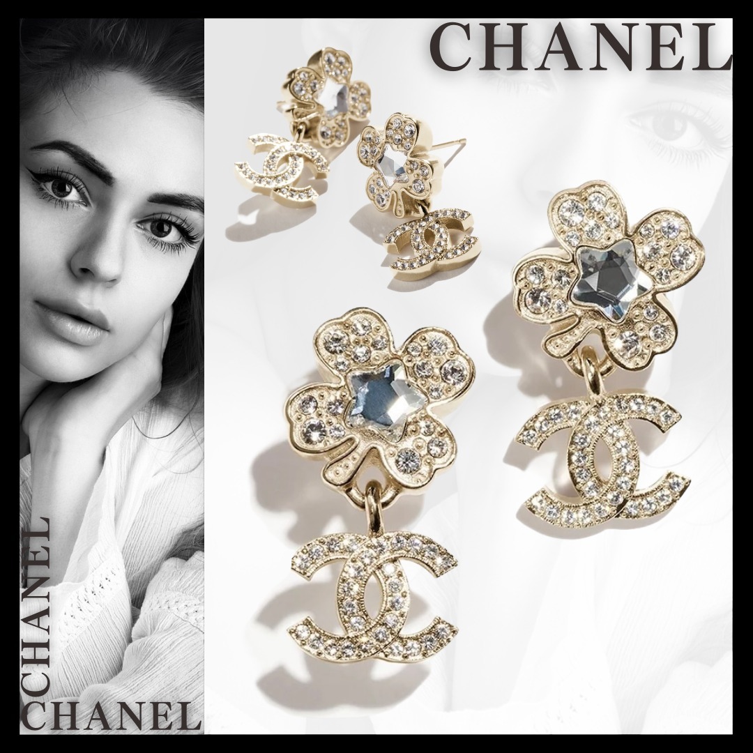 25P【デートに使いたいクローバーモチーフ】◆CHANEL◆ピアス