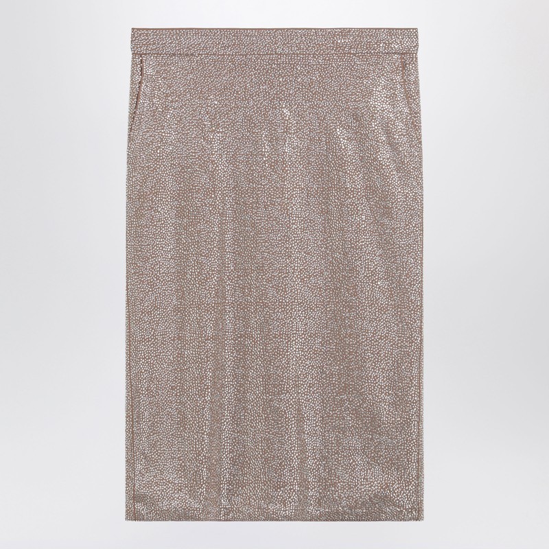 スカート Giuseppe di Morabito Midi skirt with silver rhinestones