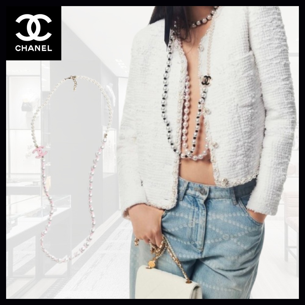 【ロゴがおしゃれ♪】CHANEL ロングネックレス