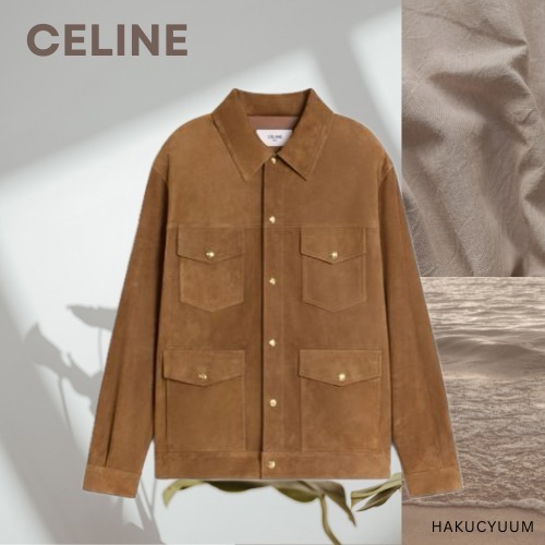 CELINE ボタンロングスリーブジャケット