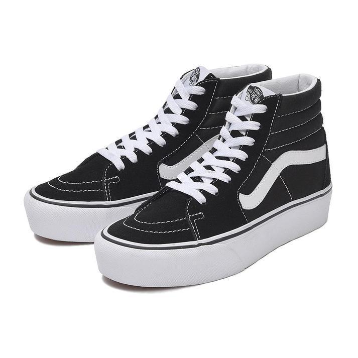 国内配送 VANS SK8-HI PLATFORM 2.0 BLACK/T.WHITE