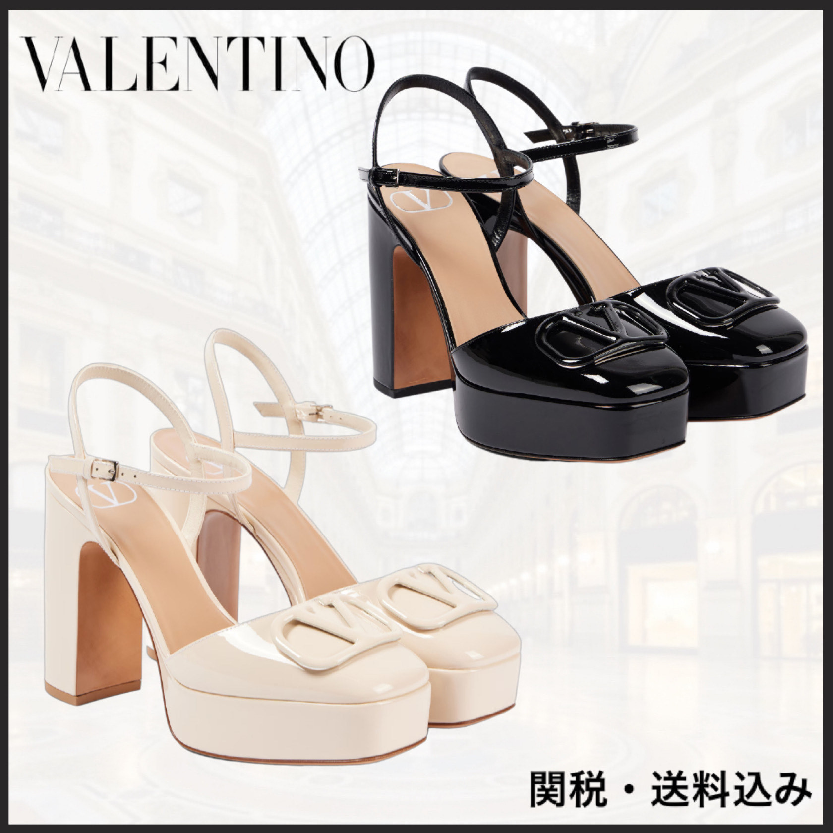 関税込★VALENTINO GARAVANI★VLogo プラットフォーム パンプス