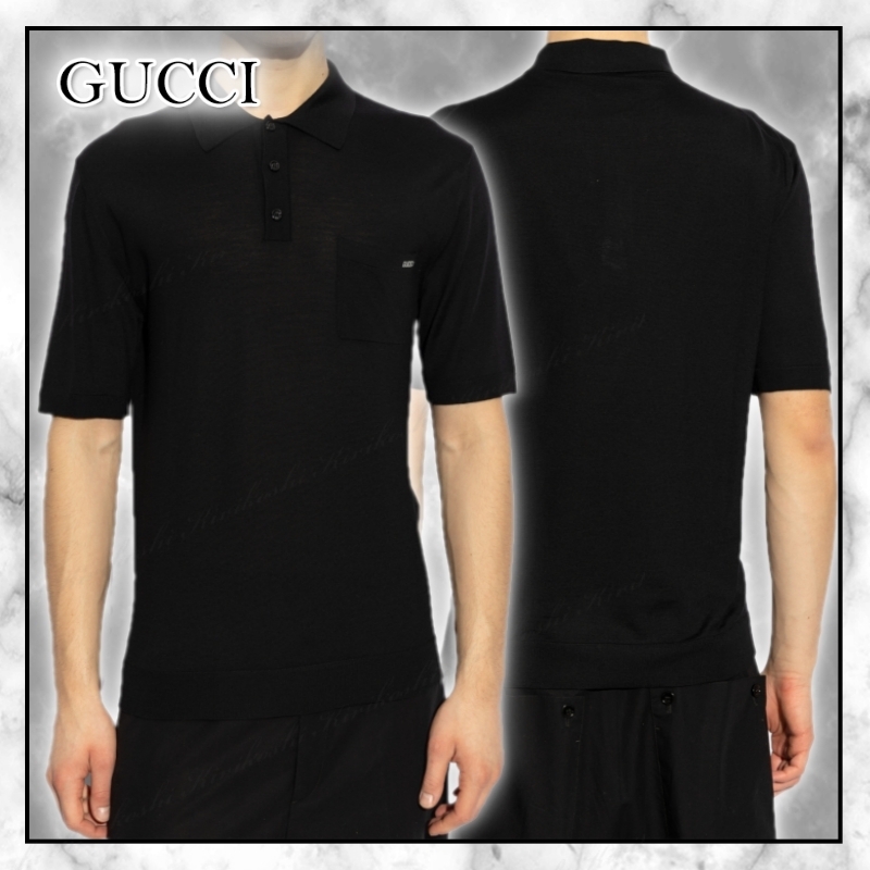 ◆GUCCI SS25◆インターシャ ファインウールニット ポロトップ◆