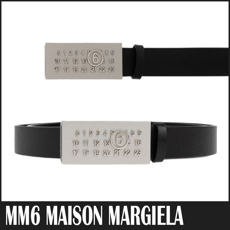 ☆送料関税込☆MM6 Maison Margiela ナンバリング レザー ベルト
