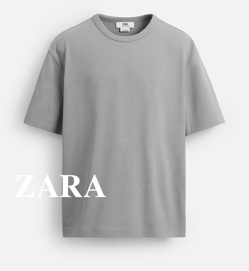 ★ドイツ発*ZARA*新作*LIMITED EDITION/厚手コットンTシャツ/HG