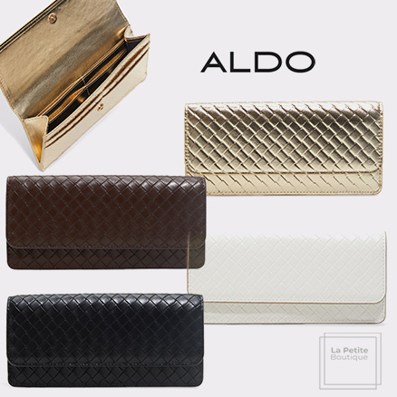 【ALDO】エレガント☆編み込み☆Agralix☆フラップ・長財布
