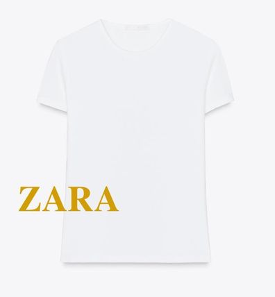 ★ドイツ発*ZARA*新作*プリントスリーブレスTシャツ/OY-WHITE★ S ドイツ ZARA(ザラ) Tシャツ・カットソー(レディース) - 海外