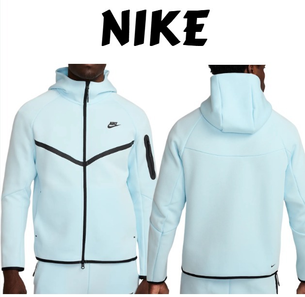 【NIKE】テック フリース フルジップ パーカー ブルー