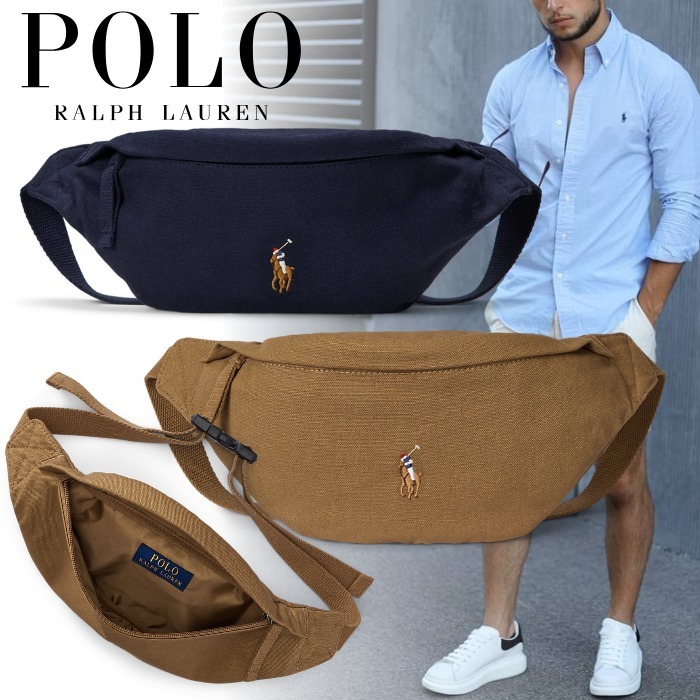 国内直営**POLO RALPH LAUREN** キャンバス ウエストポーチ