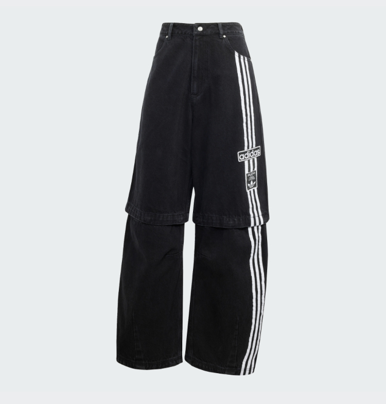 adidas】アディブレイク ADIBREAK DENIM TWO-IN-ONE パンツ