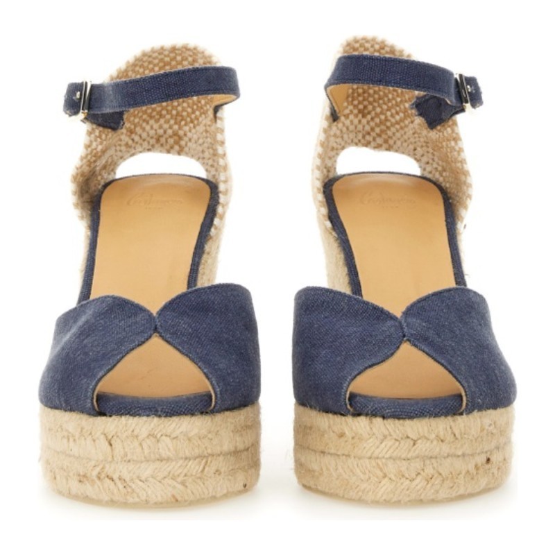 サンダル・ミュール Castaner ESPADRILLE \"WHITE\" (BIANCA 8ED 002 AZULOXFORD)