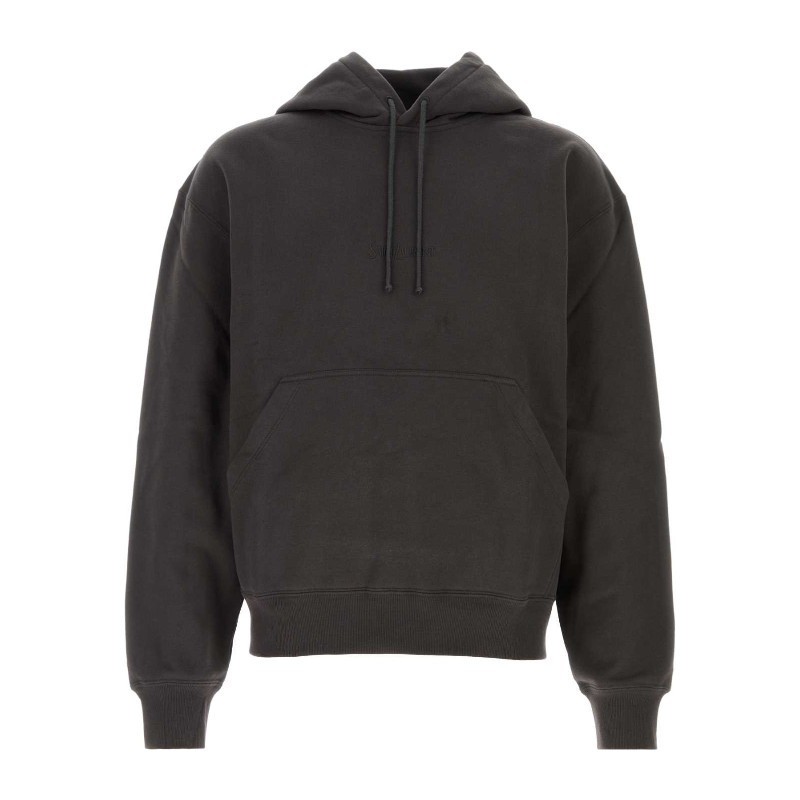 パーカー・フーディ Saint Laurent Charcoal cotton sweatshirt