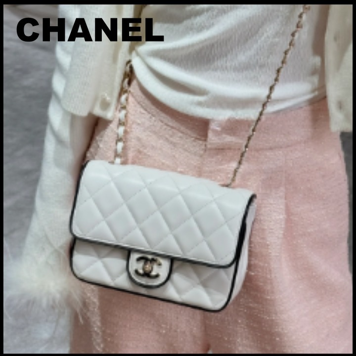 【上品で可愛いデザイン★25P】CHANEL チェーンウォレット