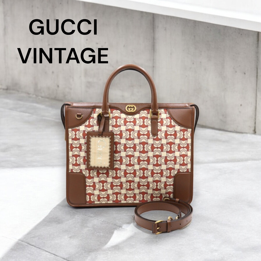 VINTAGE●GUCCI●グッチ ブリーフケース ショルダーバッグ