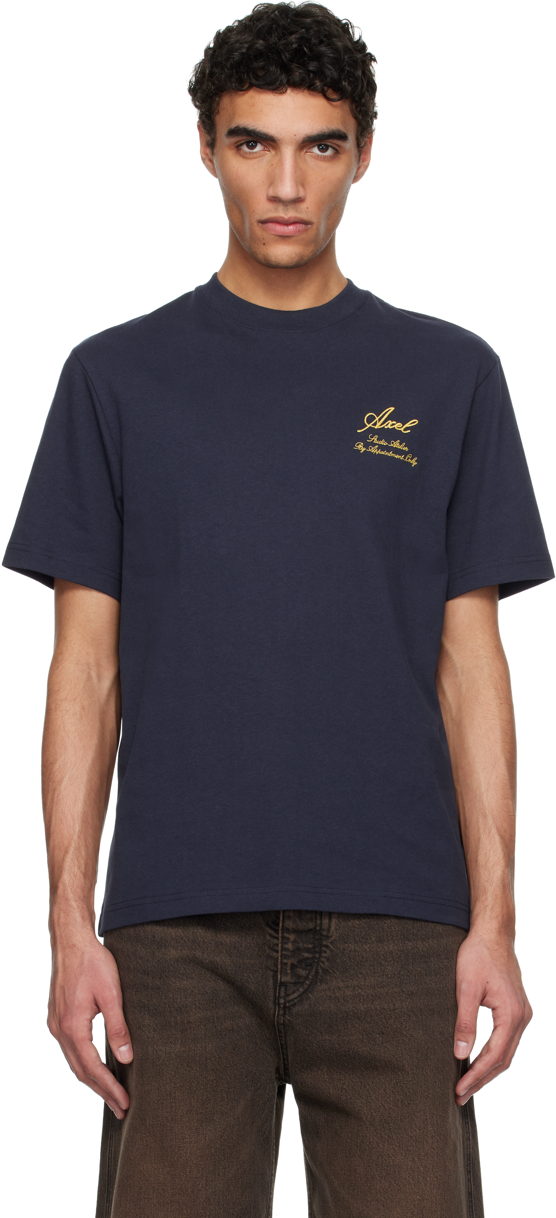 【関税込み】Axel Arigato ネイビー 'Atelier' Tシャツ