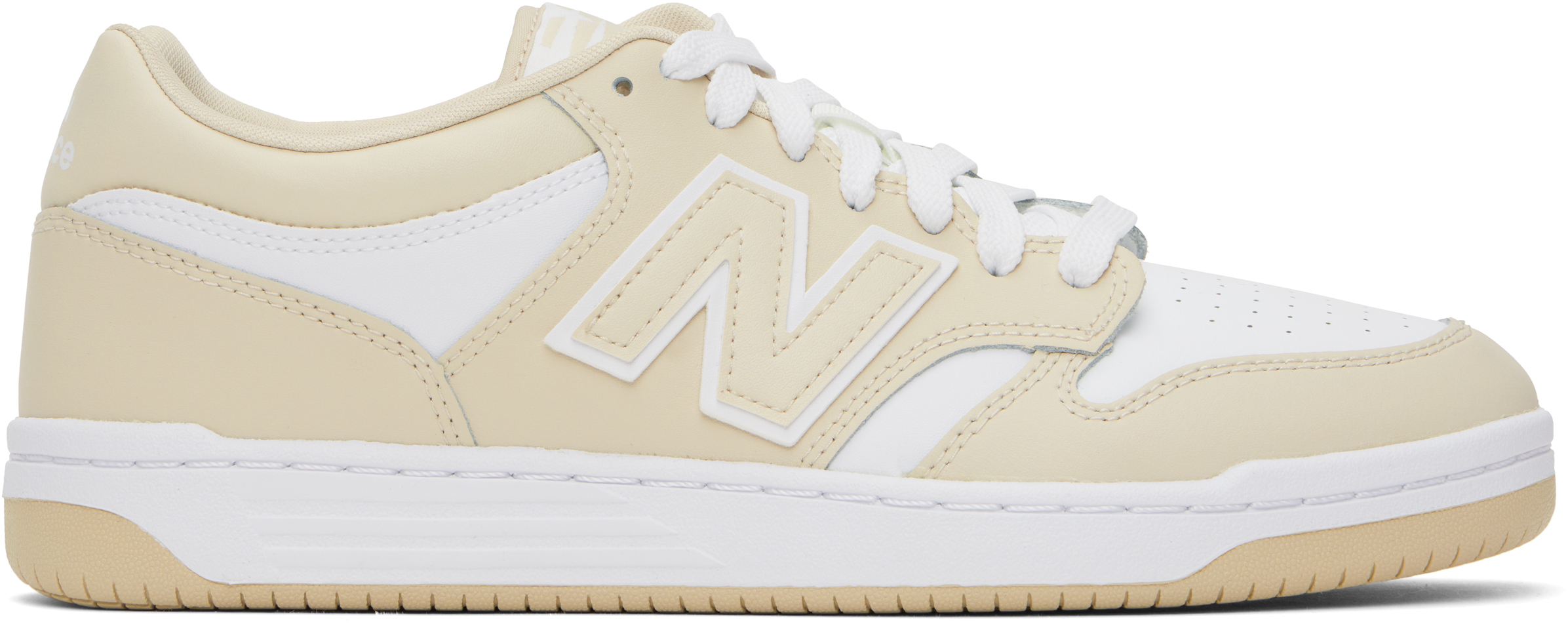 【関税込み】New Balance ホワイト＆ベージュ 480 スニーカー