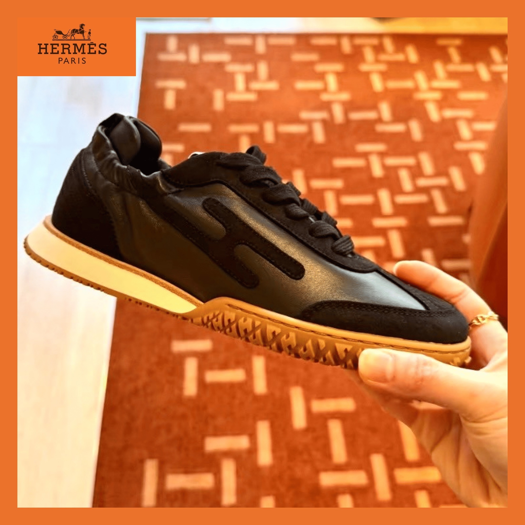 レトロな気品漂う【HERMES】スニーカー《ジェット》