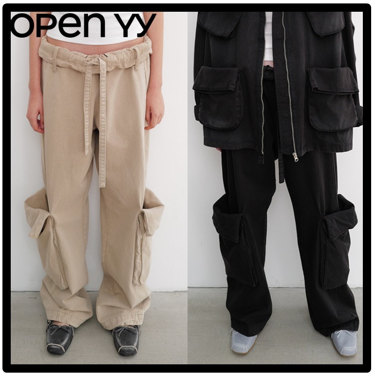 ★送料・関税込★OPEN YY★WASHED ROLLED CARGO PANTS★