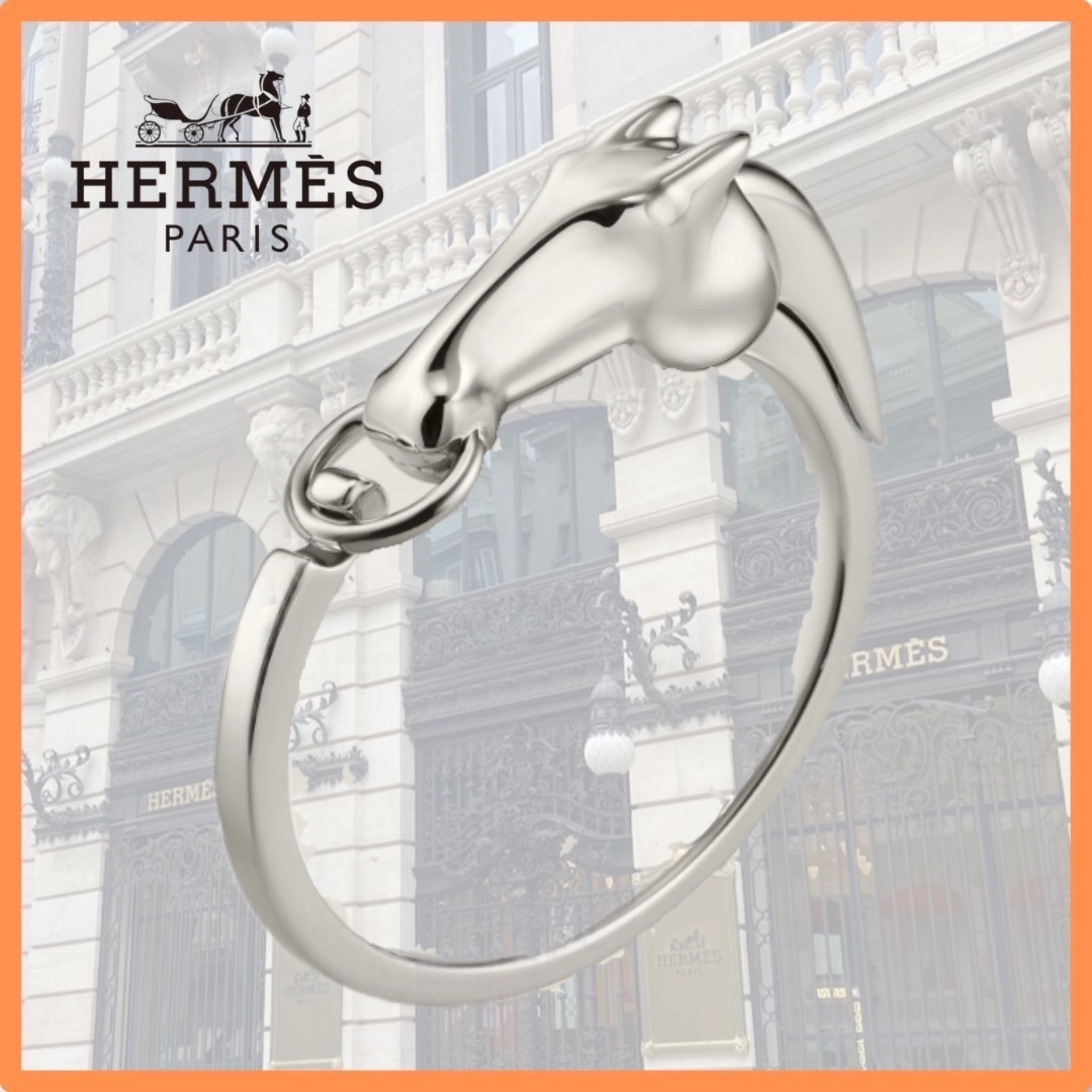 【目を惹く存在感★】HERMES Galop ブレスレット