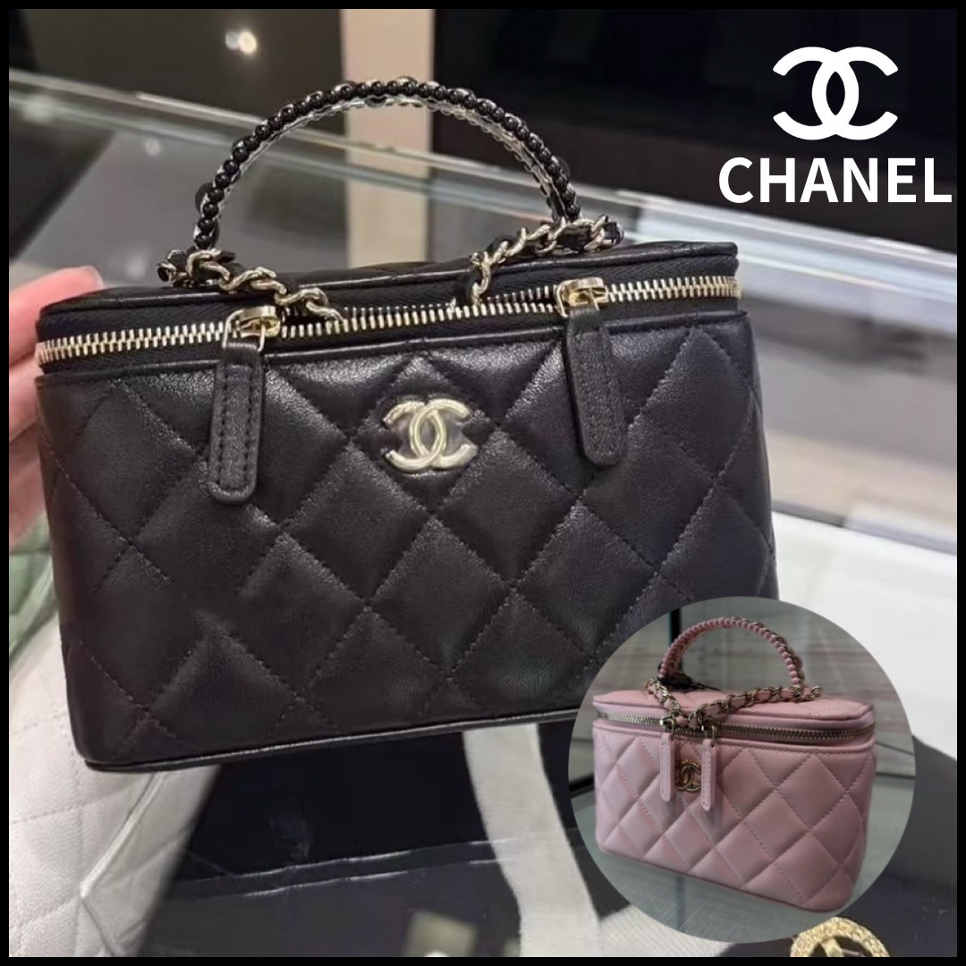ハンドルが華やかな♪【CHANEL】25P チェーン バニティバッグ