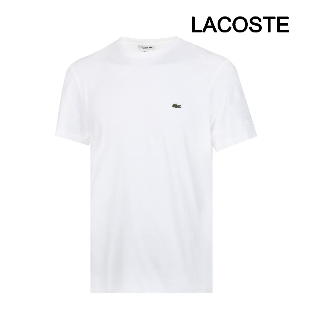 Tシャツ・カットソー Lacoste Crewneck White T-Shirt TH2038-001