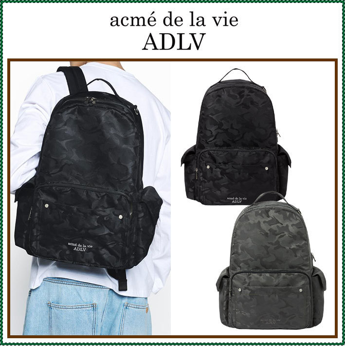 【ADLV】 CAMOUFLAGE SIDE POCKET BACKPACK / 追跡付