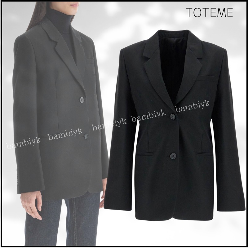 VIP価格【TOTEME】オーバーサイズシングルブレストジャケット