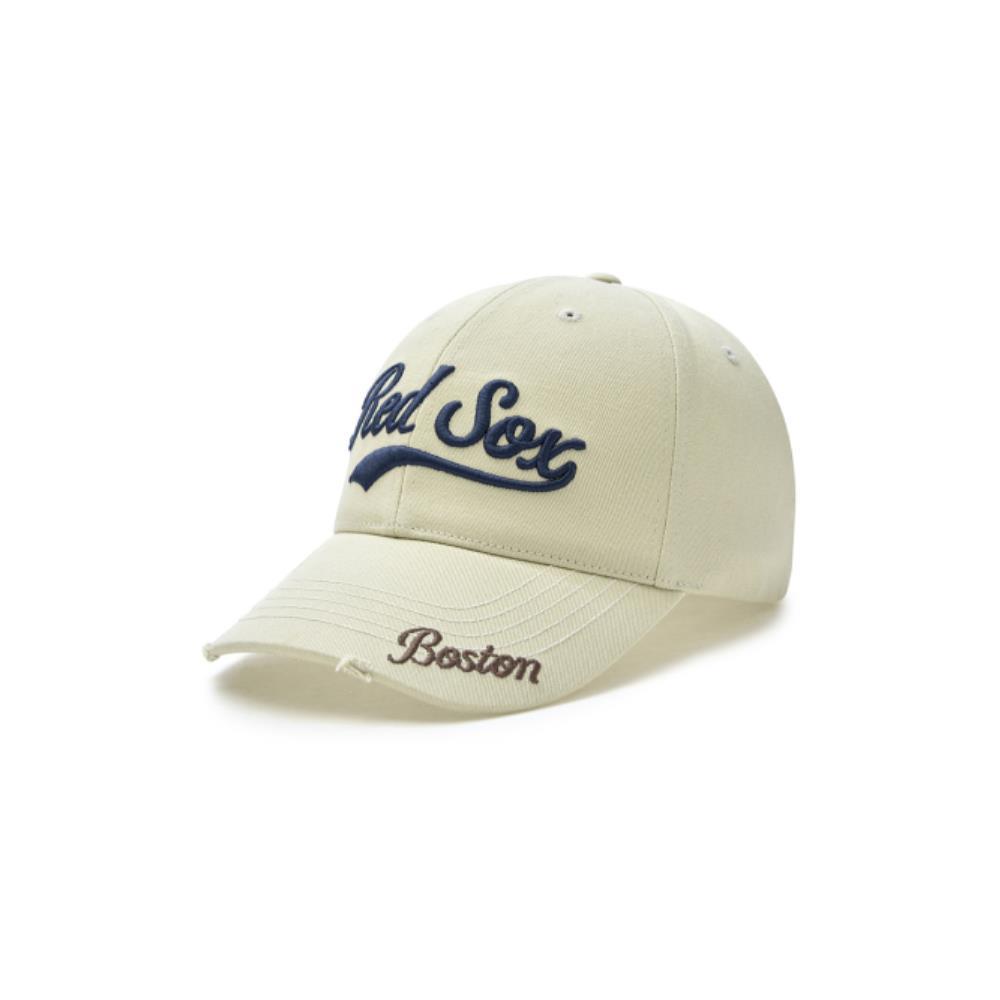 ★MLB Korea★ Varsity Vintage Structure Ball Cap BOS MgSand