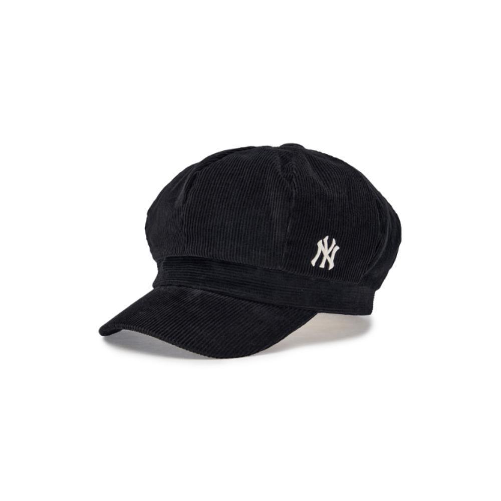 ★MLB Korea★ Basic Corduroy Newsboy Cap NY Black 3ACBC0146-