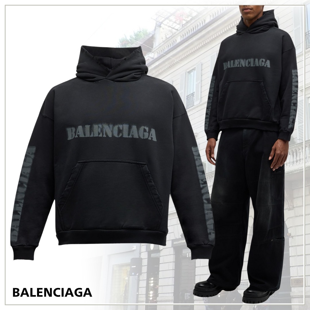 【BALENCIAGA】パーカー ステンシルタイプ ミディアムフィット