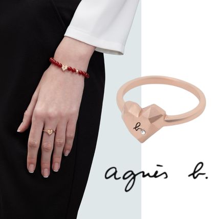 ★agnes b. ハート レイヤード リング 指輪/送料込 ハート Agnes b(アニエスベー) 指輪・リング(レディース) - 海外