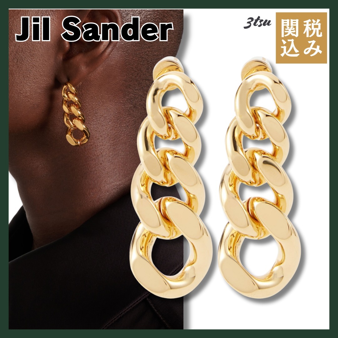 Jil sander★DW5 ドロップピアス ゴールド レディース