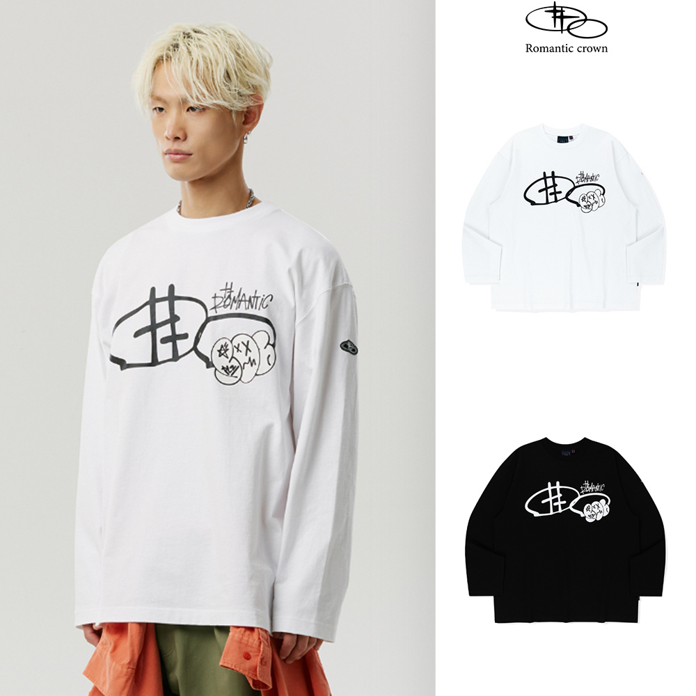 【ROMANTIC CROWN】25SS★ SCRIBBLE SHINING L/S