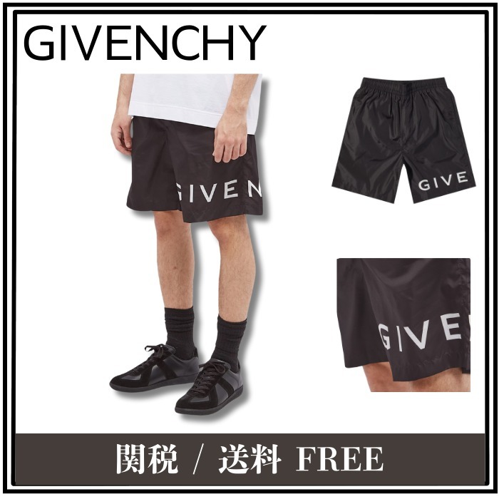完売間近 GIVENCHY 4G ロング ロゴ スイムショーツ 4G ロング スイム ショーツ - ベイビー ブルー – Feature