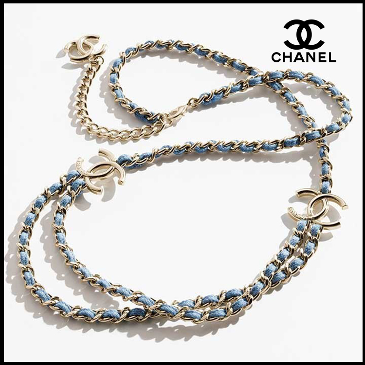 エレガント【CHANEL】25P CCロゴ×チェーン仕上げベルト