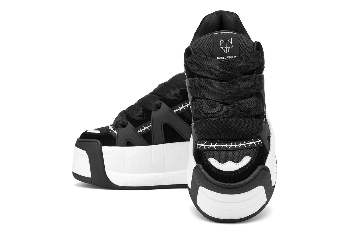 NAKED WOLFE★スライダーレザープラットフォームスニーカー ☆NAKED WOLFE☆Slider 厚底 プラットフォーム スニーカー 7cm