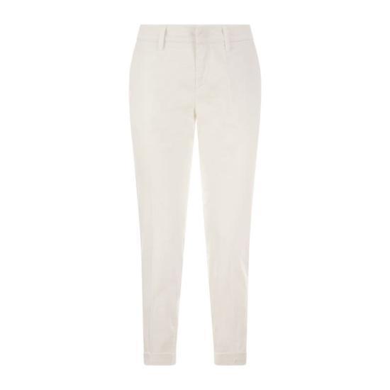 パンツ FAY Women Straight Pants NTW8046530TGUP WHITE