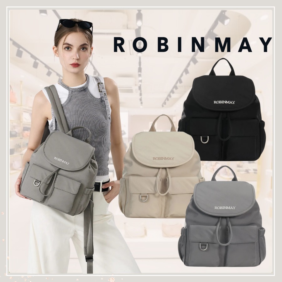 追跡有★ROBINMAY ナイロン 巾着 リュック バッグパック