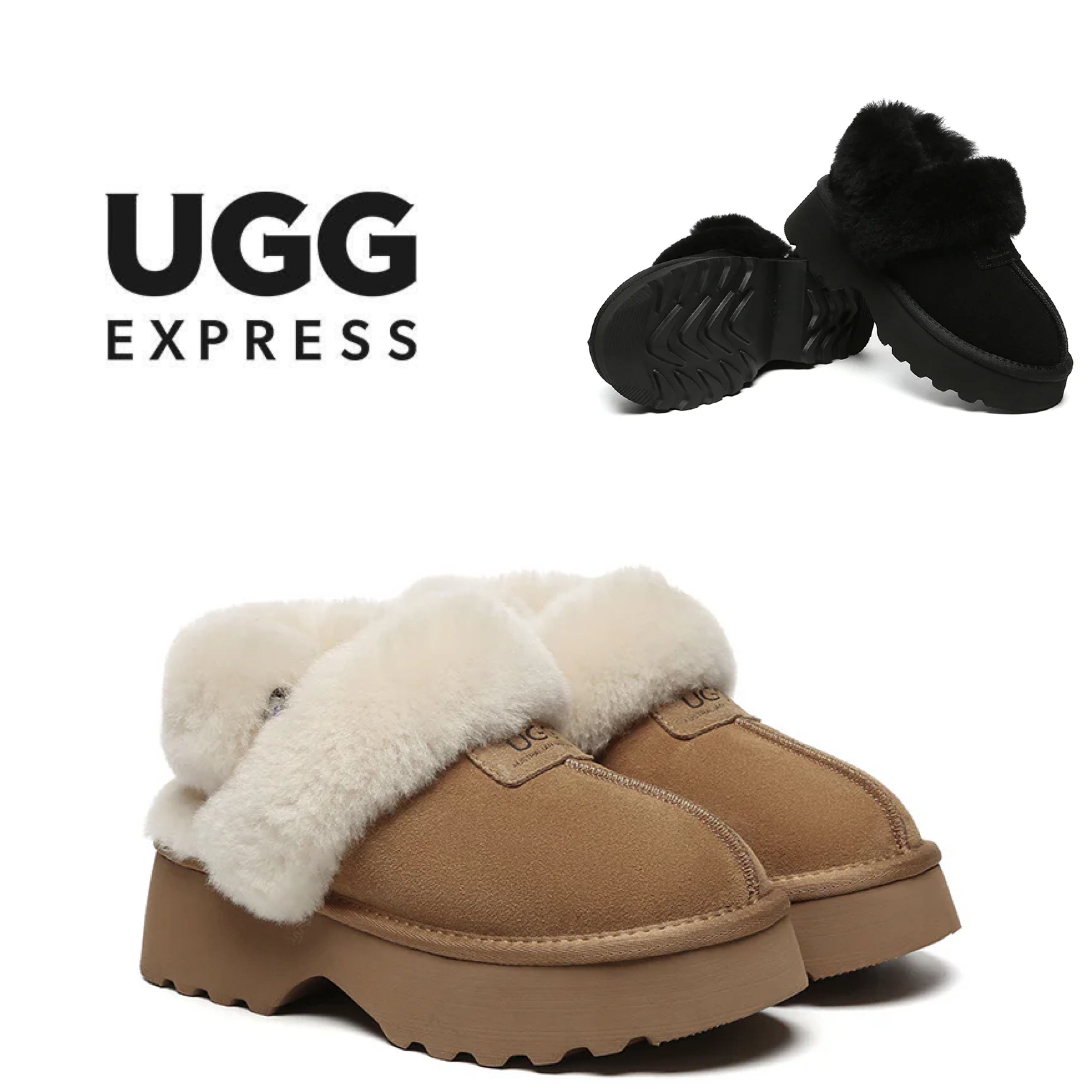 【UGG EXPRESS】3-Way Style UGG Slippers スリッポン