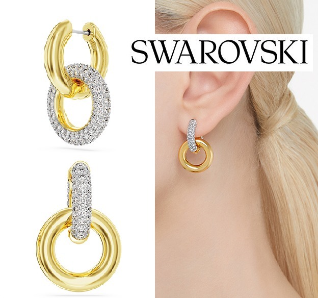 ピアス SWAROVSKI [Headquarters genuine product/shopping bag gift] D