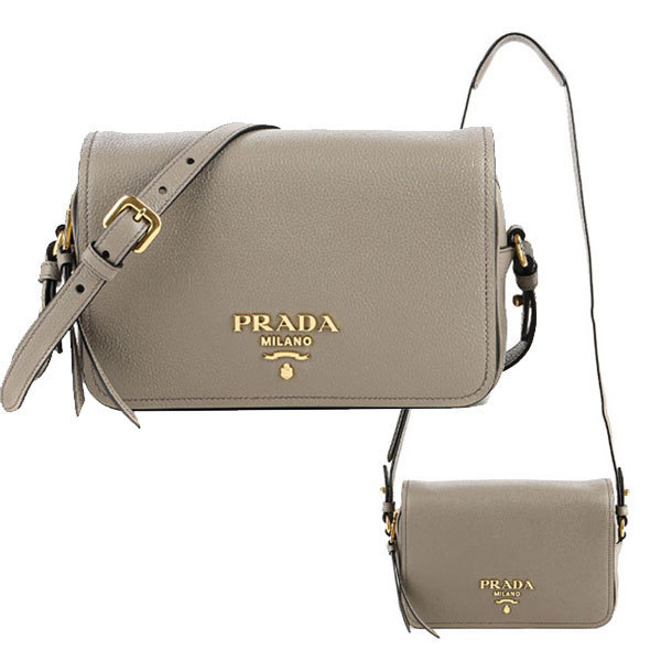 PRADA☆25SS レザークロスバッグ ショルダーバッグ ベージュ