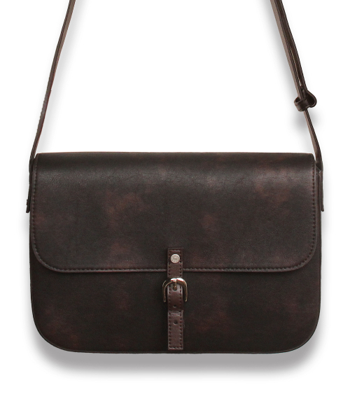 ショルダーバッグ・ポシェット Vintage small mail bag DBROWN